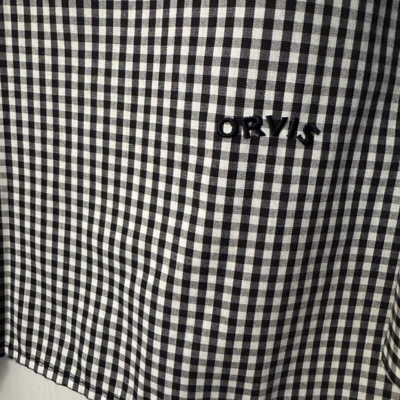 Orvis Black and White Checkered Women’s Button Down - Picture 2 of 6